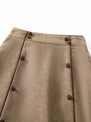 Saia Cintura Alta Moda Evangélica Com Modelagem - Florine