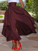 Saia Cintura Alta Moda Evangélica Com Modelagem - Maxine