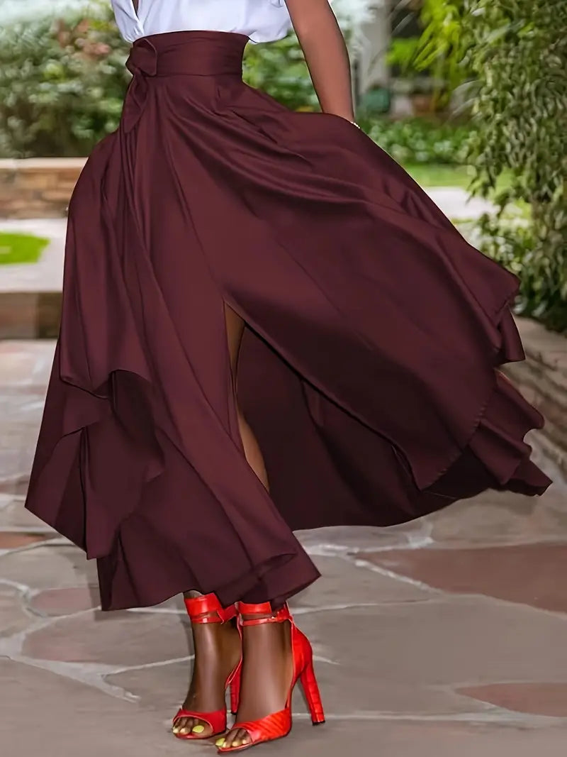 Saia Cintura Alta Moda Evangélica Com Modelagem - Maxine