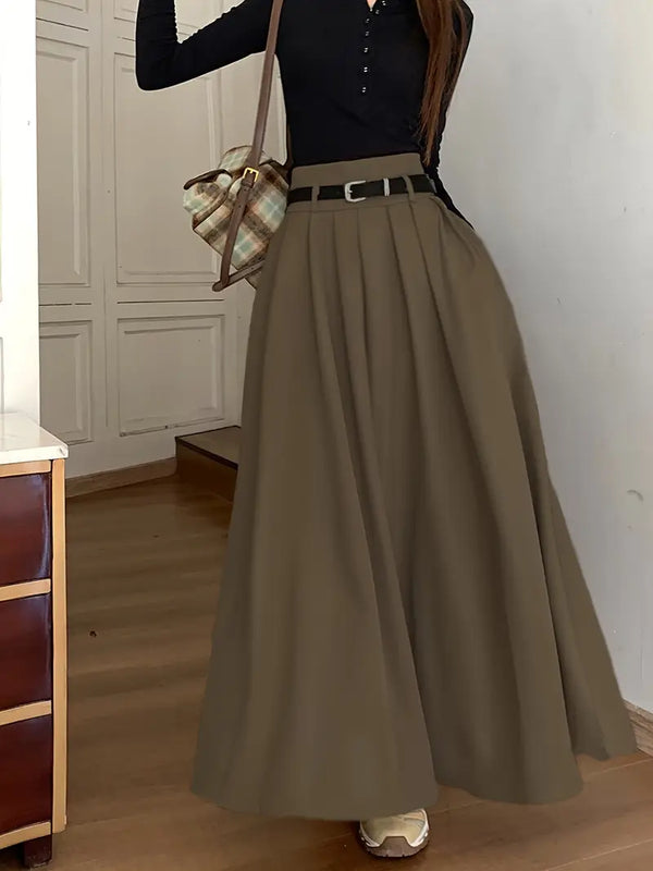 Saia Cintura Alta Moda Evangélica Com Modelagem - Dalian