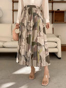 Saia Colorida Cintura Alta Moda Evangélica Com Modelagem - Allane