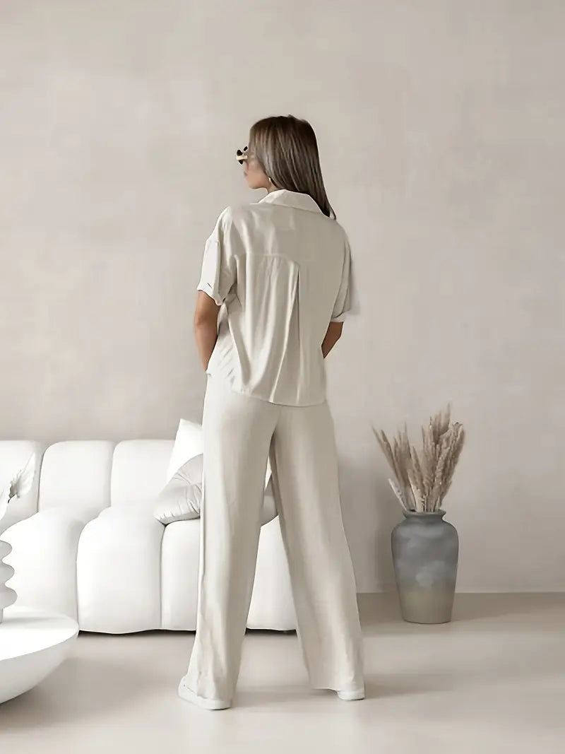 Conjunto Moda Evangélica Com Modelagem Cintura - Linho Flor