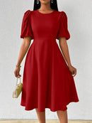 Vestido Moda Evangélica Com Modelagem Cintura - Elegance