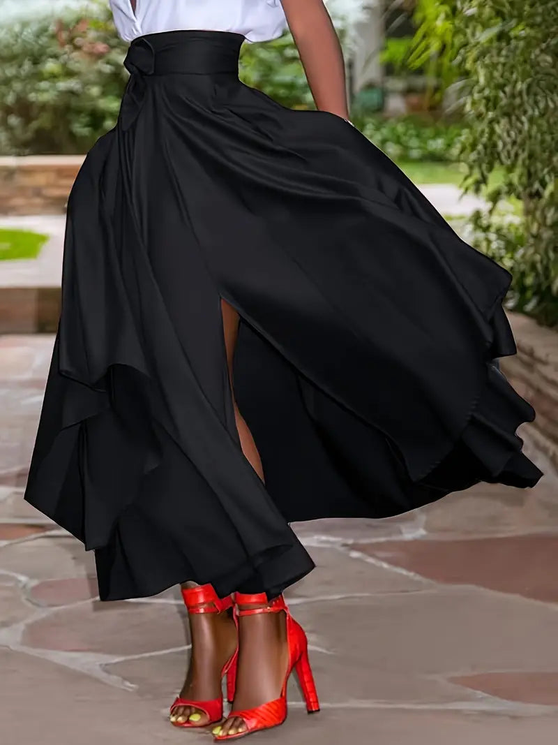 Saia Cintura Alta Moda Evangélica Com Modelagem - Maxine