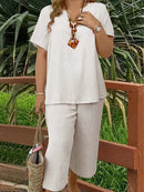 Conjunto Plus Size - Estella lojasoeconomia Branco G 