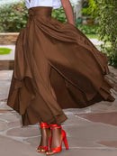 Saia Cintura Alta Moda Evangélica Com Modelagem - Maxine