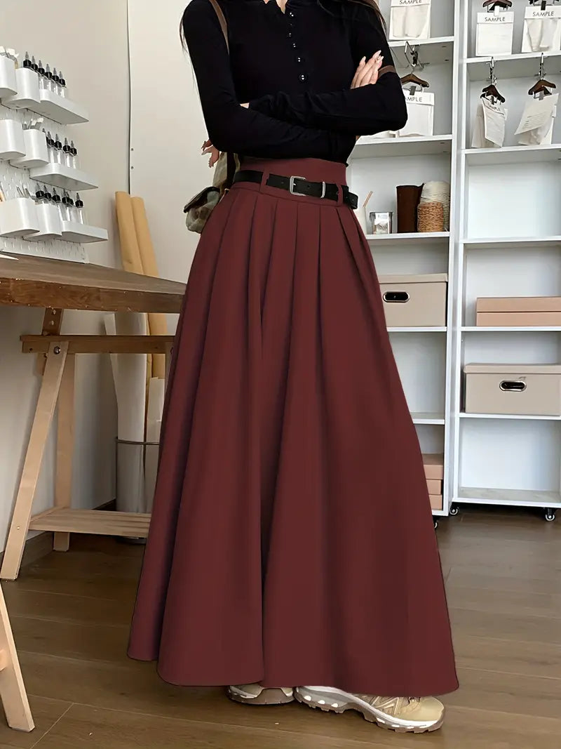 Saia Cintura Alta Moda Evangélica Com Modelagem - Dalian