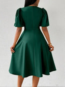 Vestido Moda Evangélica Com Modelagem Cintura - Elegance