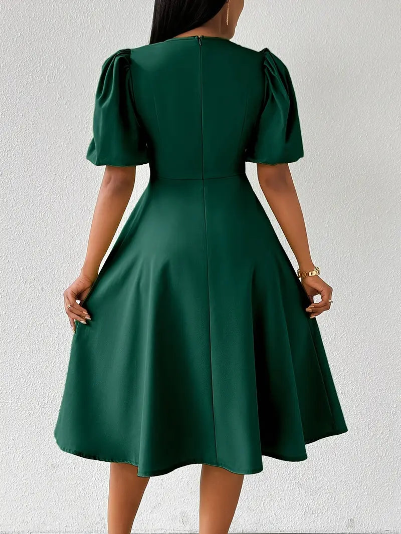 Vestido Moda Evangélica Com Modelagem Cintura - Elegance