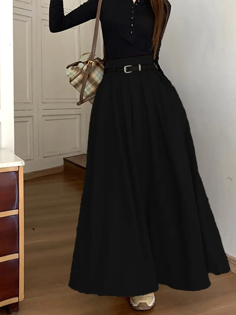 Saia Cintura Alta Moda Evangélica Com Modelagem - Dalian