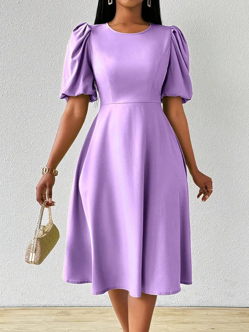 Vestido Moda Evangélica Com Modelagem Cintura - Elegance